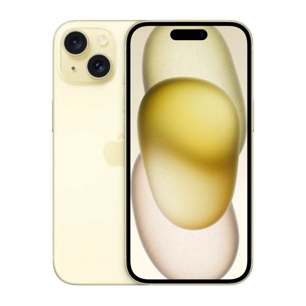 Смартфон Apple iPhone 15 128 ГБ, жёлтый